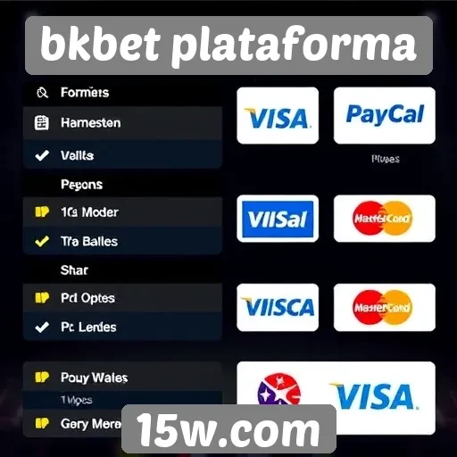 Métodos de pagamento oferecidos pela bkbet plataforma